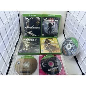 Microsoft Xbox One Lot: Call Of Duty WWII Mortal Kombat 11 X 10 Fallout Tomb